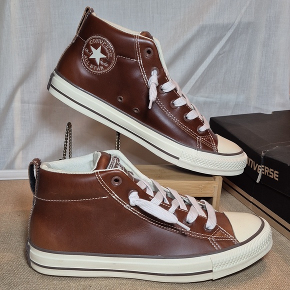 Converse Other - Converse Chuck Taylor All Star Street SLP-Mid•Pinecone•Leather•Men's 8
